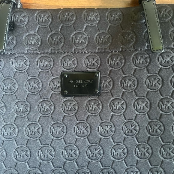 Michael Kors Neoprene Black Tote - Picture 4 of 5